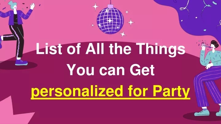 list of all the things you can get personalized