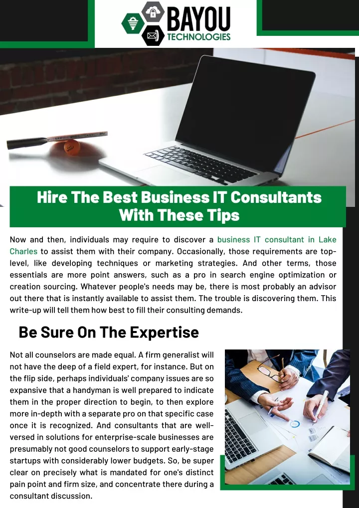 hire the best business it consultants with these