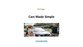 Cars Made Simple