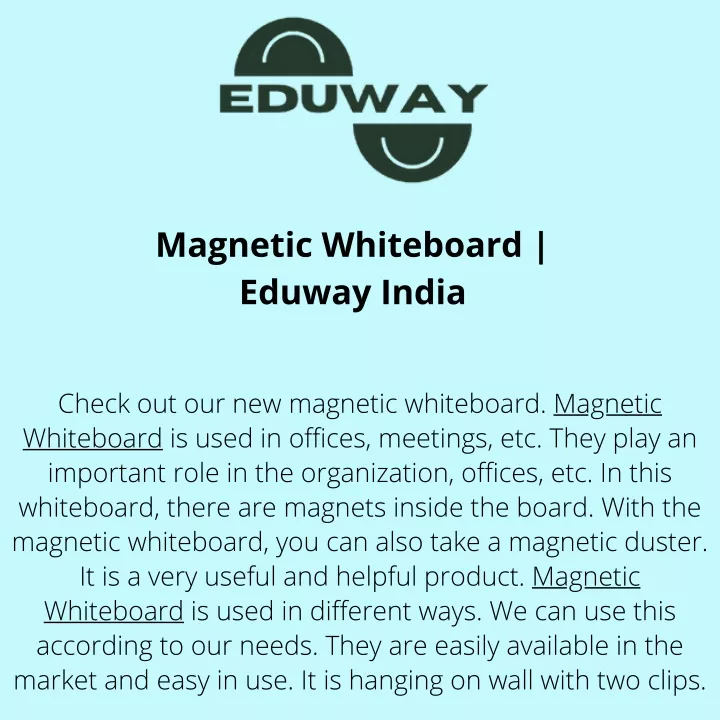 magnetic whiteboard eduway india