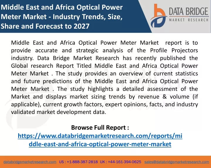 middle east and africa optical power meter market