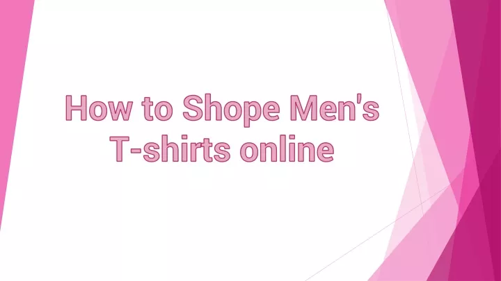 how to shope men s t shirts online