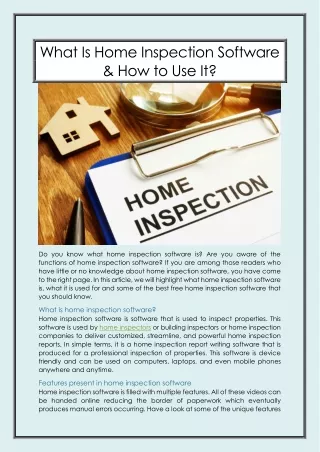 What Is Home Inspection Software & How to Use It