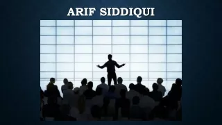 Arif Siddiqui - Famous Motivational Speaker in Pakistan