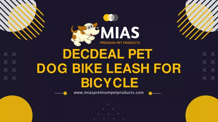 decdeal pet dog bike leash for