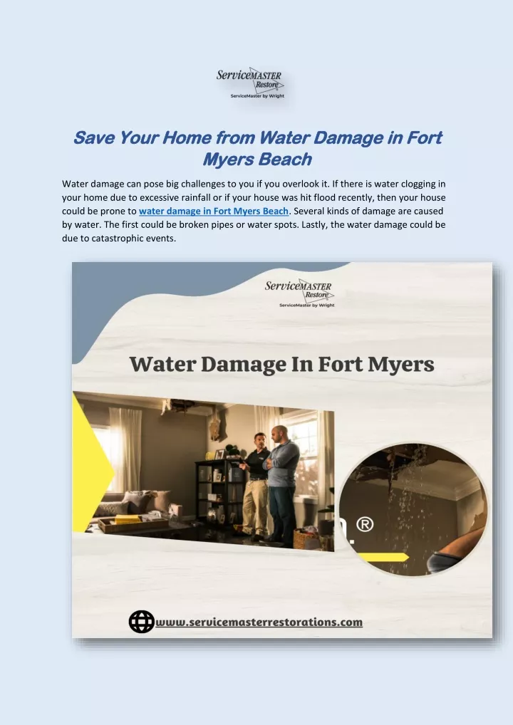 save your home from water damage in fort save