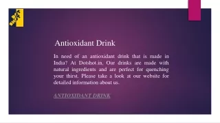 antioxidant drink