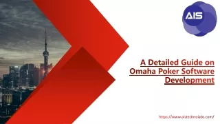 A Detailed Guide on Omaha Poker Software Development