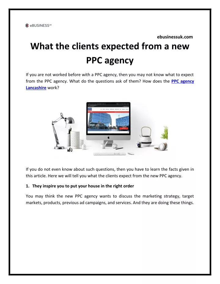 ebusinessuk com what the clients expected from