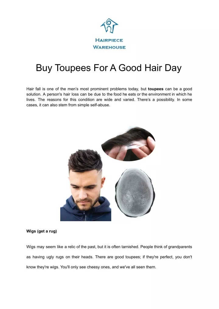 buy toupees for a good hair day