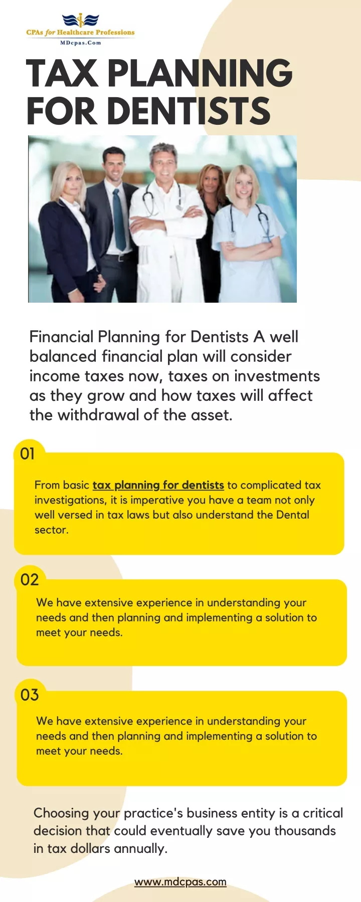 tax planning for dentists