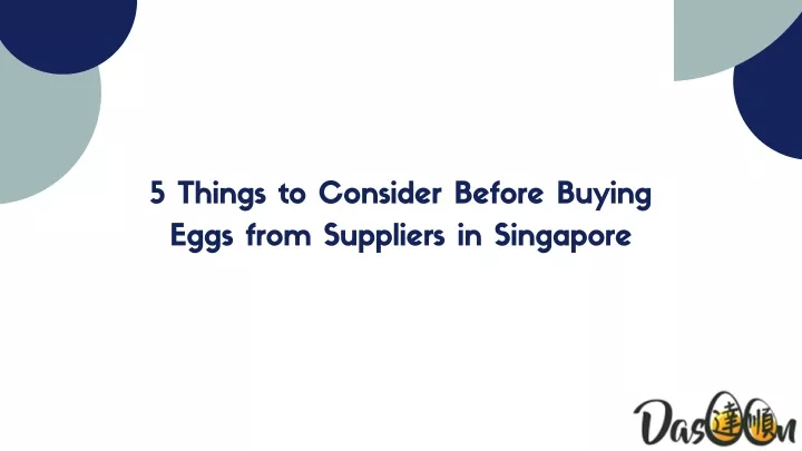 5 things to consider before buying eggs from
