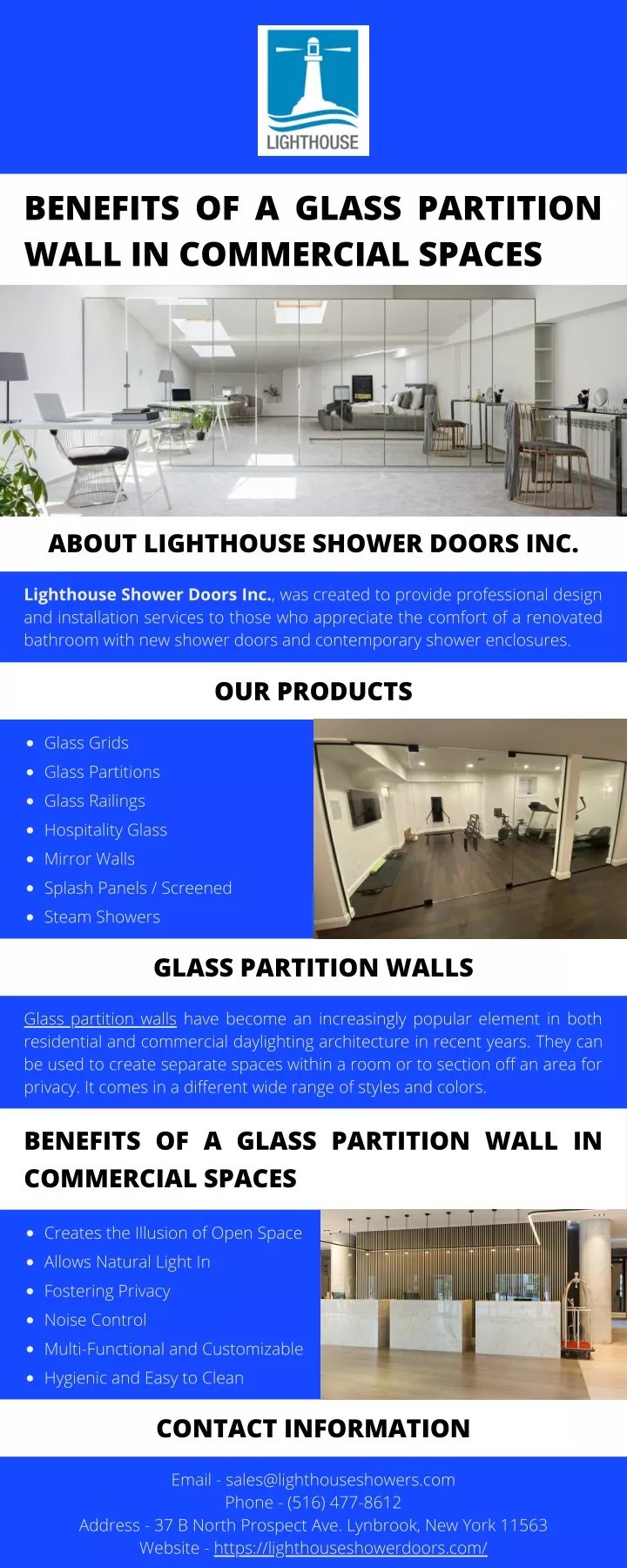 benefits of a glass partition wall in commercial