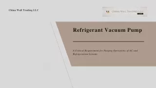 How Critical Are Refrigerant Vacuum Pumps for System and AC