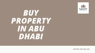 Buy Property in Abu Dhabi