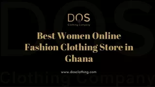 Best Women Online Fashion Clothing Store in Ghana