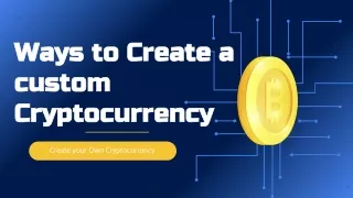 Cryptocurrency coin development