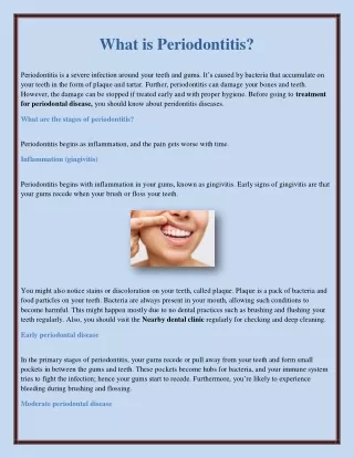what is periodontitis