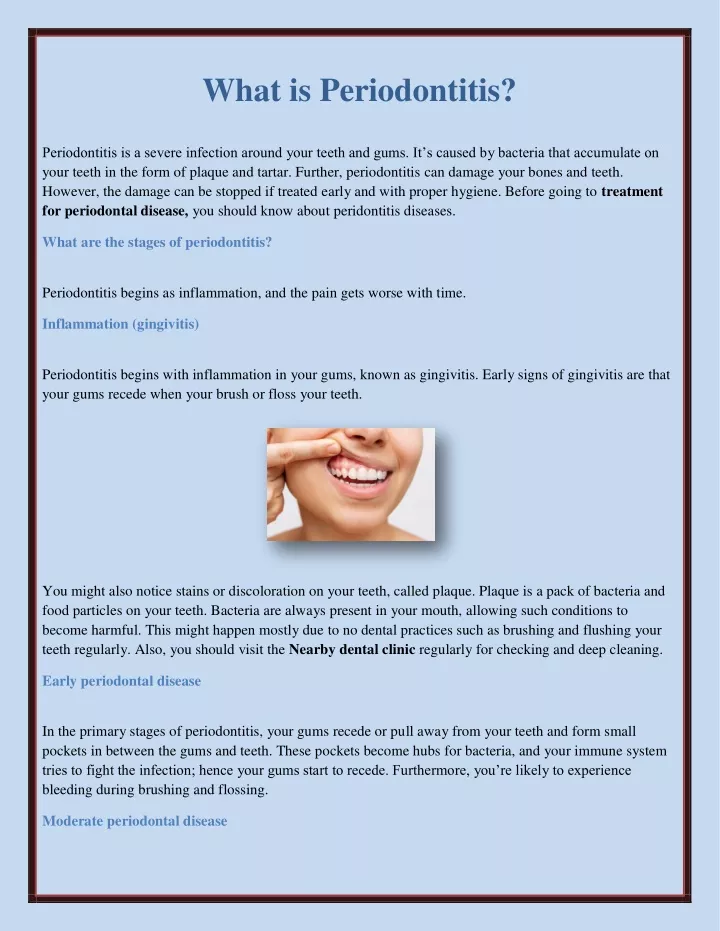 what is periodontitis