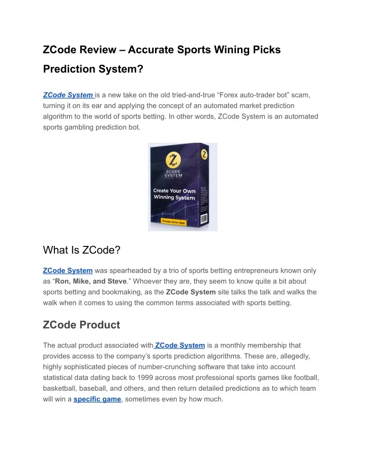 zcode review accurate sports wining picks