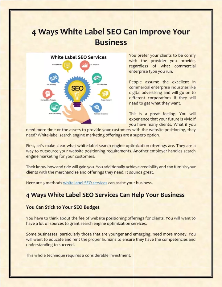 4 ways white label seo can improve your business