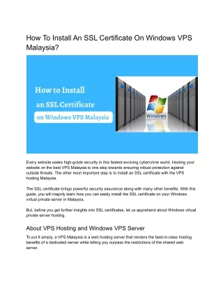 how to install an ssl certificate on windows