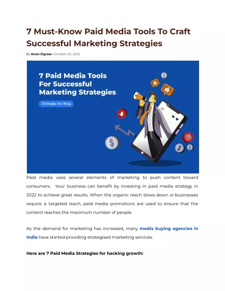 7 must know paid media tools to craft successful