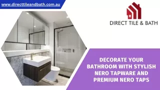 Decorate Your Bathroom with Stylish Nero Tapware and Premium Nero Taps