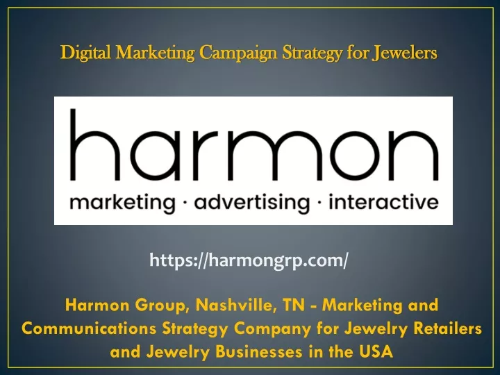 digital marketing campaign strategy for jewelers