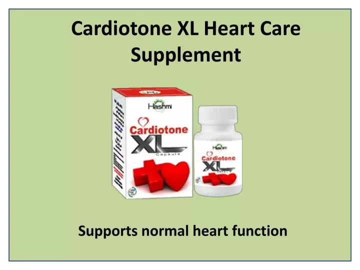 cardiotone xl heart care supplement