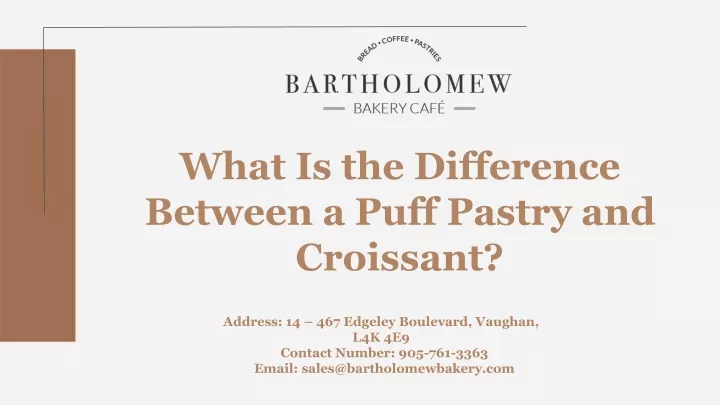 what is the difference between a puff pastry and croissant