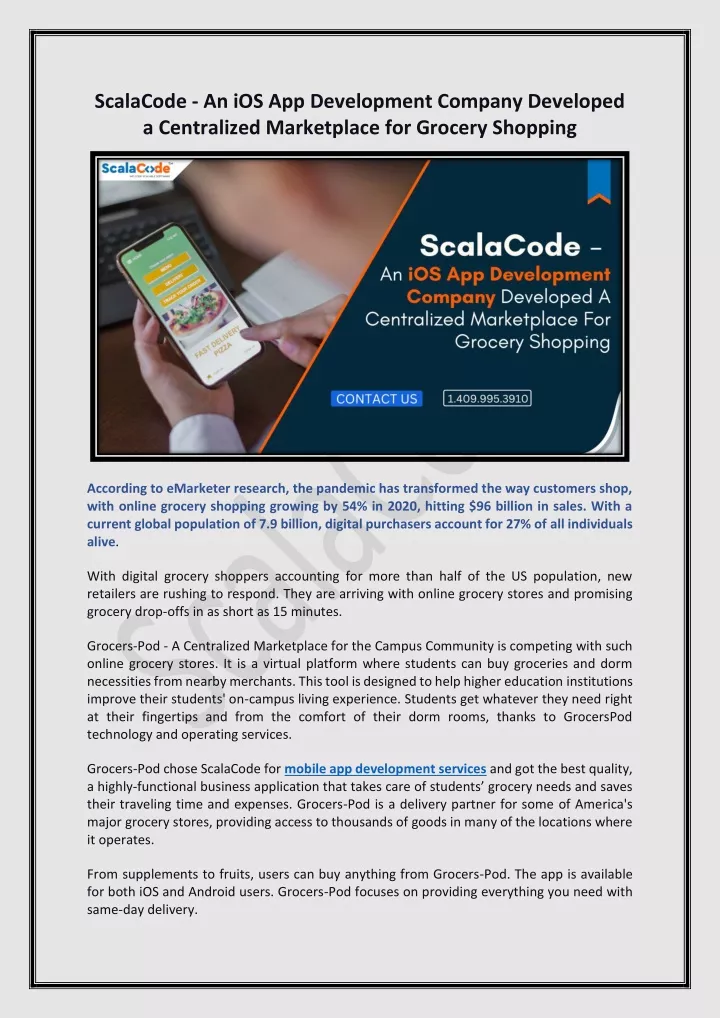 scalacode an ios app development company