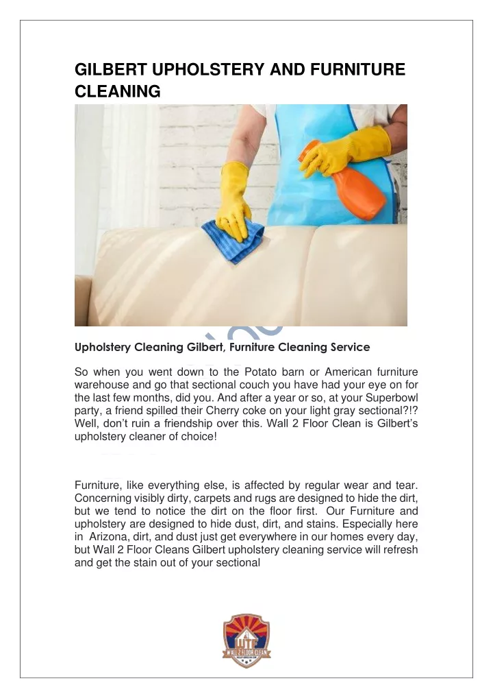gilbert upholstery and furniture cleaning