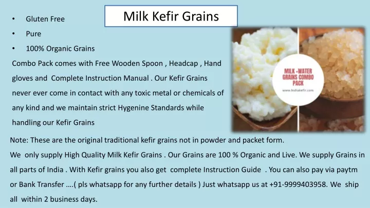 milk kefir grains