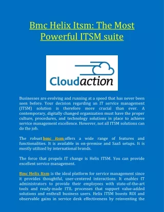 bmc helix itsm the most powerful itsm suite