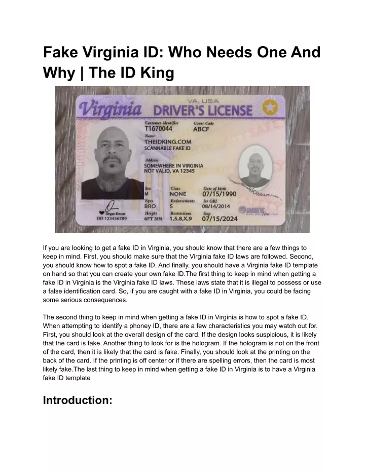 fake virginia id who needs one and why the id king