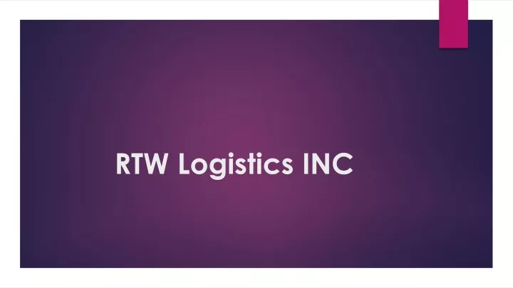 rtw logistics inc