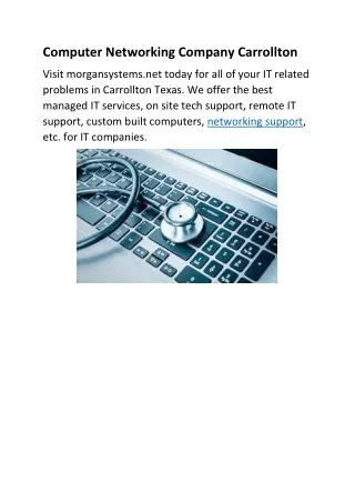 Computer Networking Company Carrollton