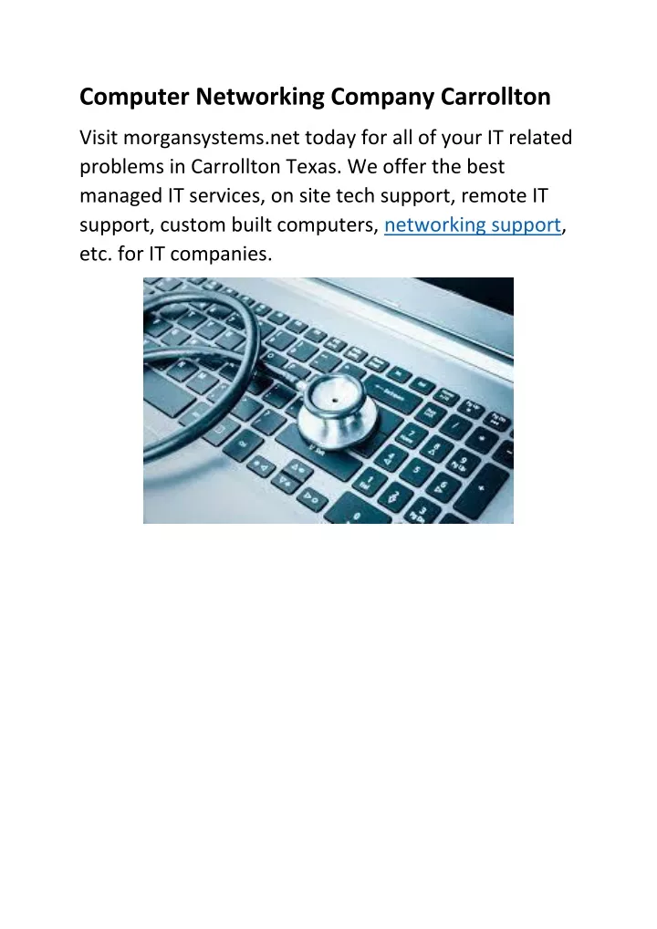 computer networking company carrollton