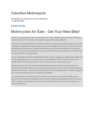 columbus motorsports