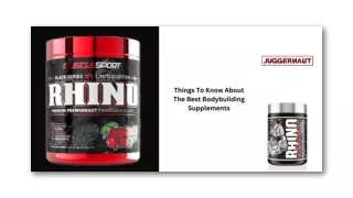 Things To Know About The Best Bodybuilding Supplements