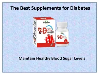 the best supplements for diabetes