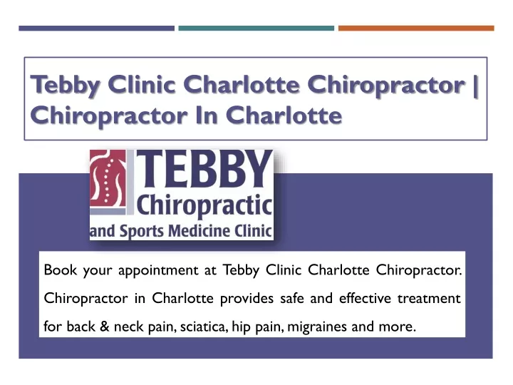 tebby clinic charlotte chiropractor chiropractor in charlotte