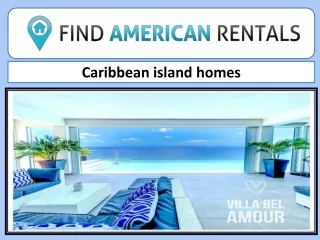 Caribbean island homes