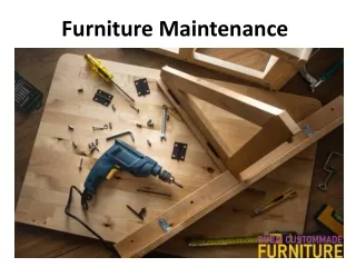furniture maintenance