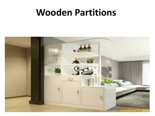 wooden partitions