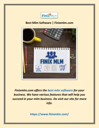 Best Mlm Software | Finixmlm.com