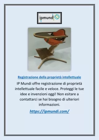 registrazione della propriet intellettuale