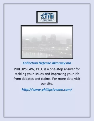 Collection Defense Attorney mn | phillipslawmn.com