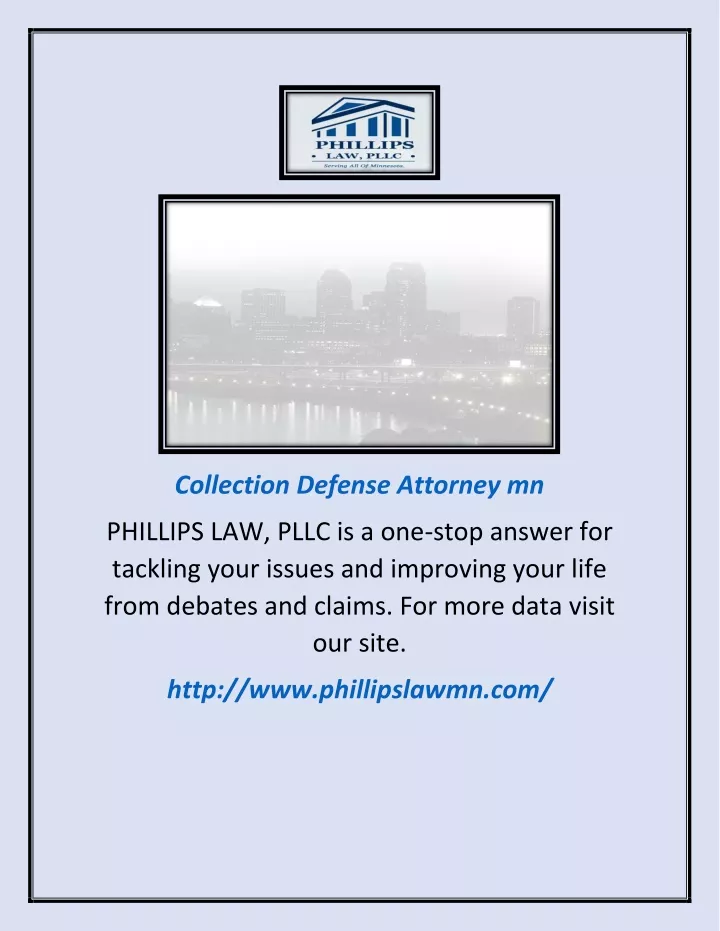 collection defense attorney mn